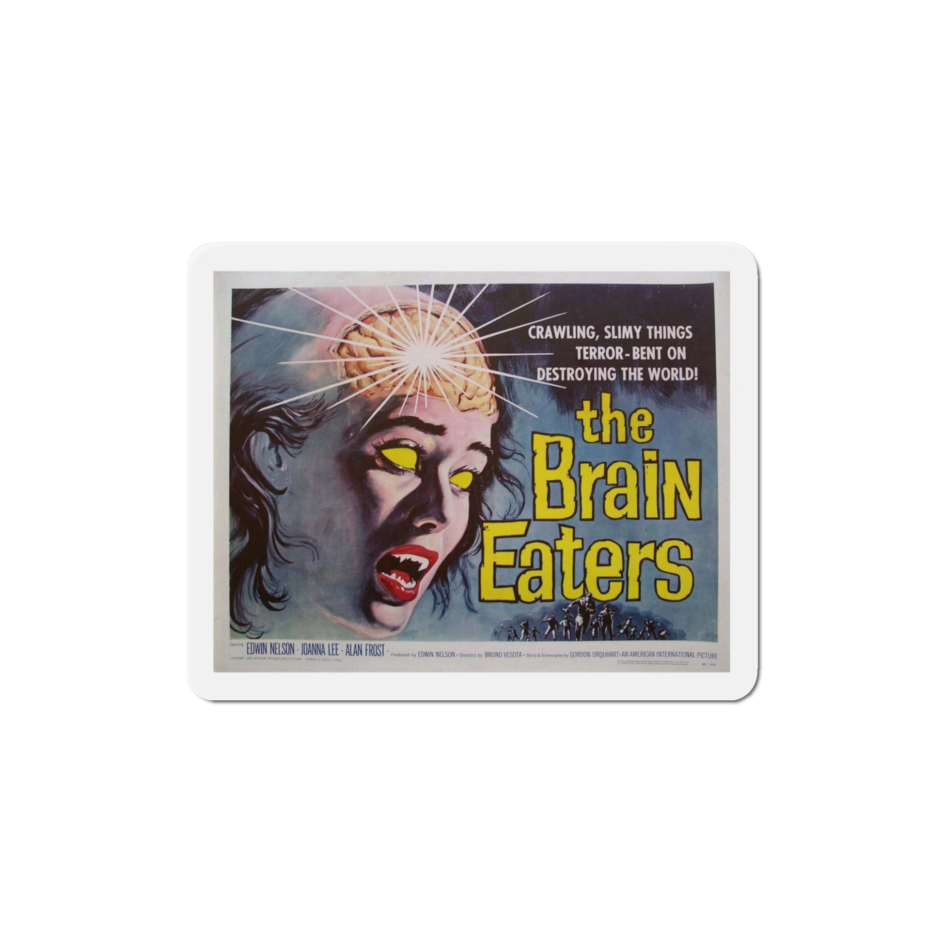 The Brain Eaters 1958 Movie Poster Die-Cut Magnet-4 Inch-The Sticker Space