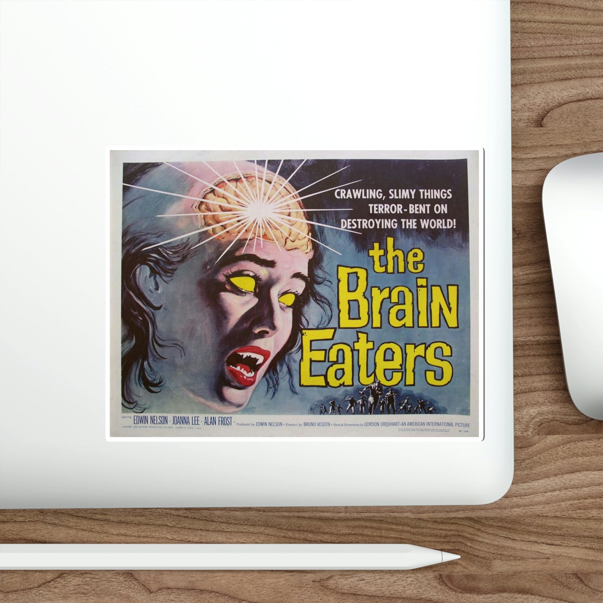 The Brain Eaters 1958 Movie Poster STICKER Vinyl Die-Cut Decal-The Sticker Space
