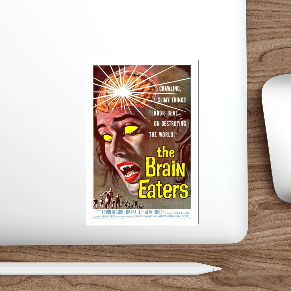 THE BRAIN EATERS 1958 Movie Poster STICKER Vinyl Die-Cut Decal-The Sticker Space