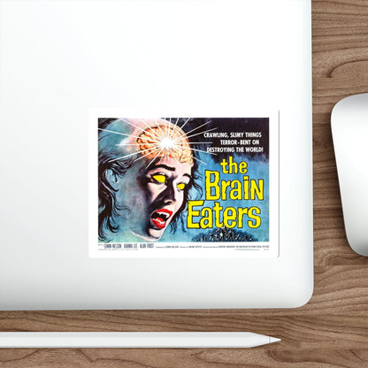 THE BRAIN EATERS (2) 1958 Movie Poster STICKER Vinyl Die-Cut Decal-The Sticker Space