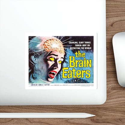 THE BRAIN EATERS (2) 1958 Movie Poster STICKER Vinyl Die-Cut Decal-The Sticker Space