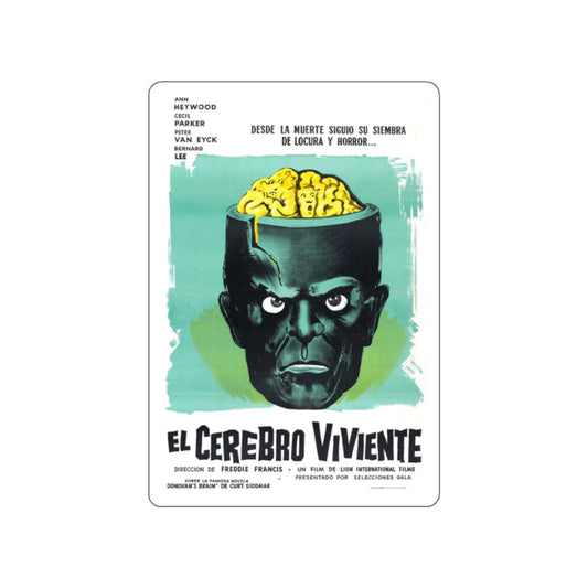 THE BRAIN (SPAIN) 1962 Movie Poster STICKER Vinyl Die-Cut Decal-White-The Sticker Space