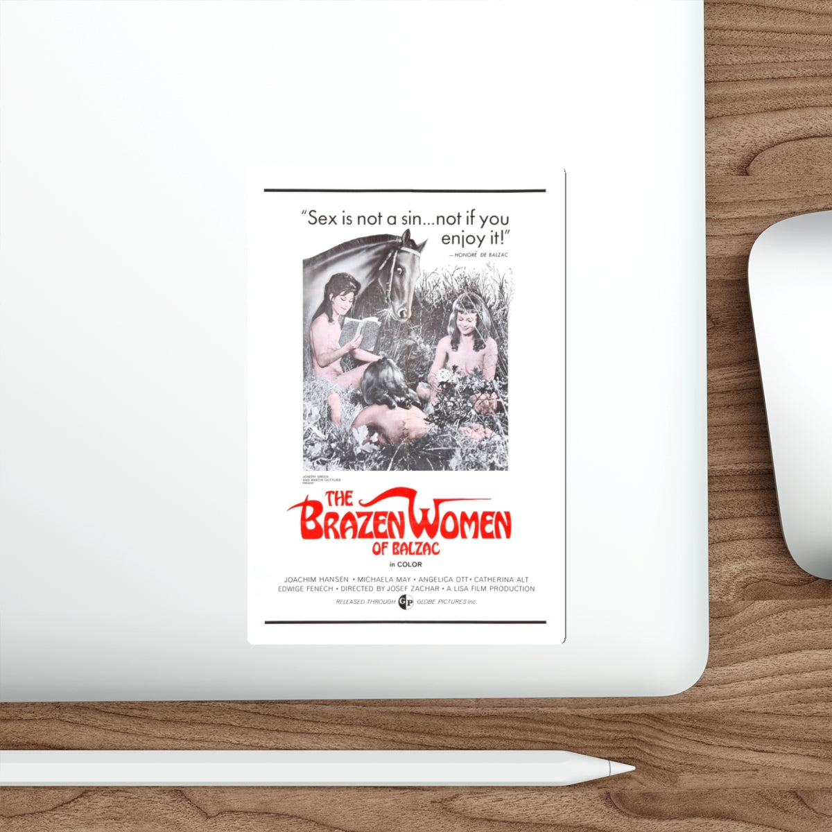 THE BRAZEN WOMEN OF BALZAC 1967 Movie Poster STICKER Vinyl Die-Cut Decal-The Sticker Space