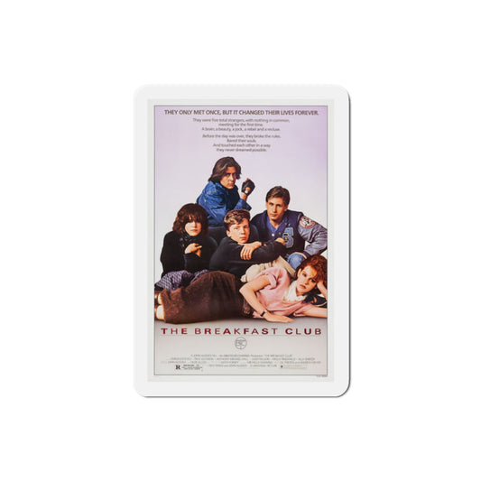 The Breakfast Club 1985 Movie Poster Die-Cut Magnet-2" x 2"-The Sticker Space