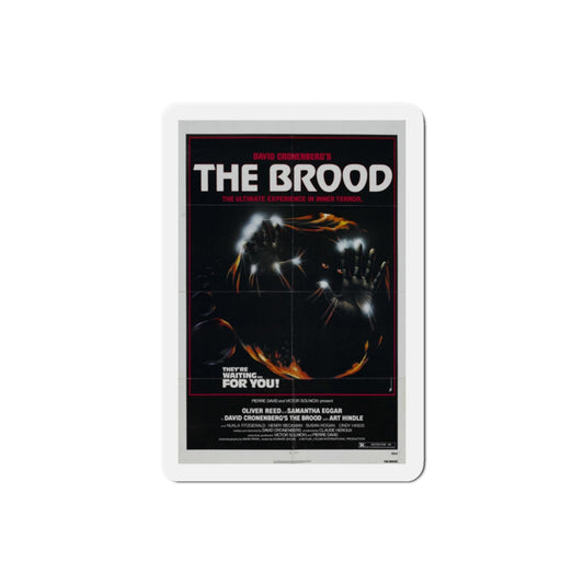 The Brood 1979 Movie Poster Die-Cut Magnet-2" x 2"-The Sticker Space