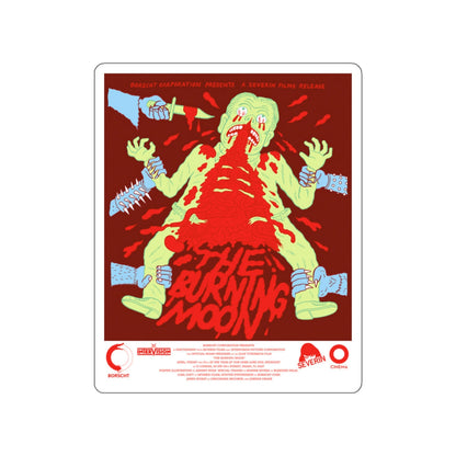 THE BURNING MOON 1992 Movie Poster STICKER Vinyl Die-Cut Decal-White-The Sticker Space