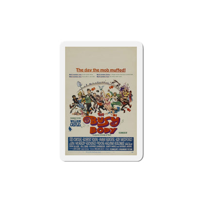 The Busy Body 1967 Movie Poster Die-Cut Magnet-5 Inch-The Sticker Space