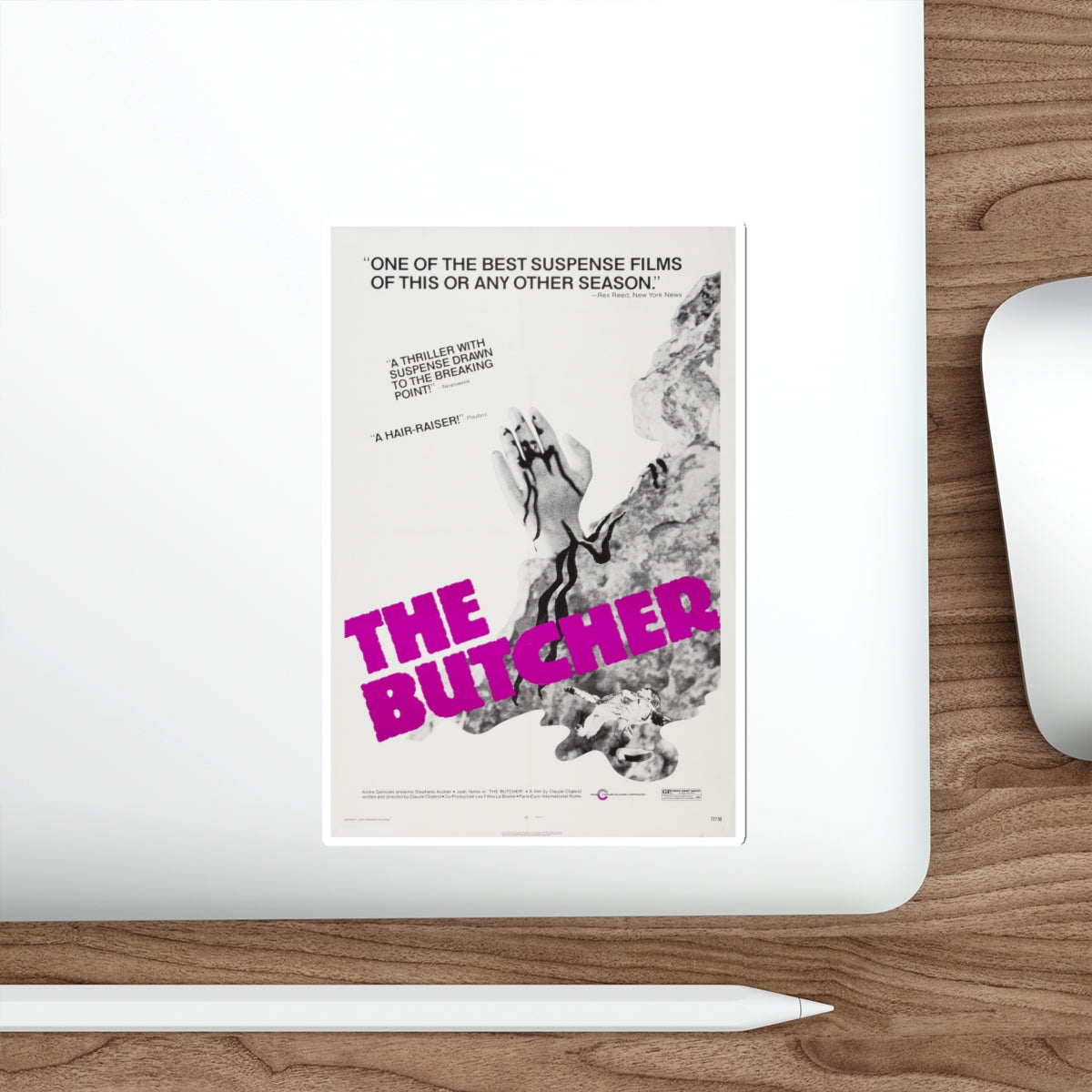 THE BUTCHER 1970 Movie Poster STICKER Vinyl Die-Cut Decal-The Sticker Space