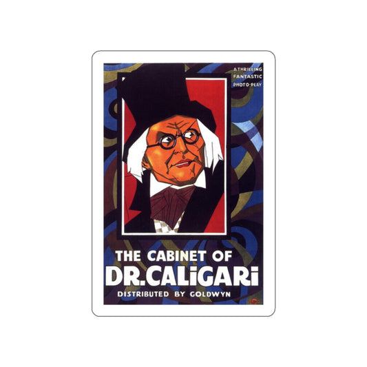 THE CABINET OF DR. CALIGARI (2) 1920 Movie Poster STICKER Vinyl Die-Cut Decal-White-The Sticker Space