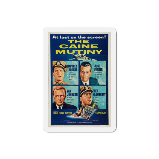 The Caine Mutiny 1954 Movie Poster Die-Cut Magnet-2 Inch-The Sticker Space