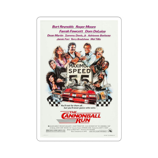 The Cannonball Run 1981 Movie Poster STICKER Vinyl Die-Cut Decal-6 Inch-The Sticker Space
