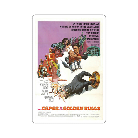 The Caper of the Golden Bulls 1967 Movie Poster STICKER Vinyl Die-Cut Decal-6 Inch-The Sticker Space