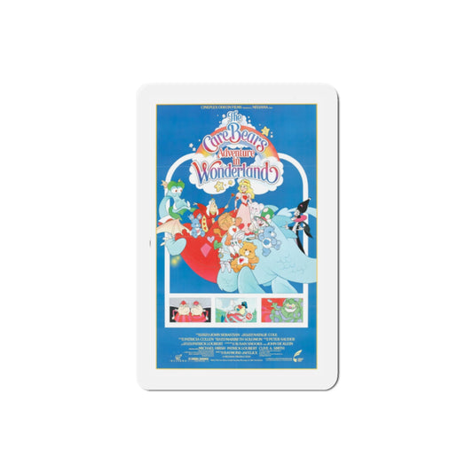 The Care Bears Adventure in Wonderland 1987 Movie Poster Die-Cut Magnet-2" x 2"-The Sticker Space