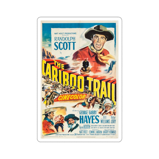 The Cariboo Trail 1950 Movie Poster STICKER Vinyl Die-Cut Decal-6 Inch-The Sticker Space
