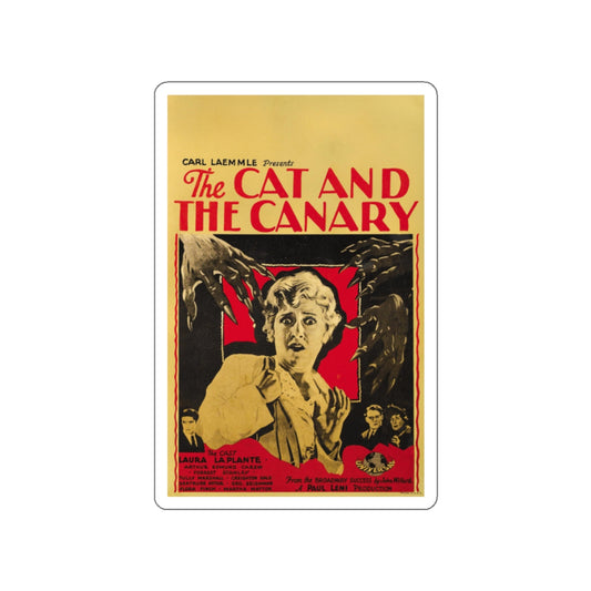 THE CAT AND THE CANARY 1927 Movie Poster STICKER Vinyl Die-Cut Decal-White-The Sticker Space