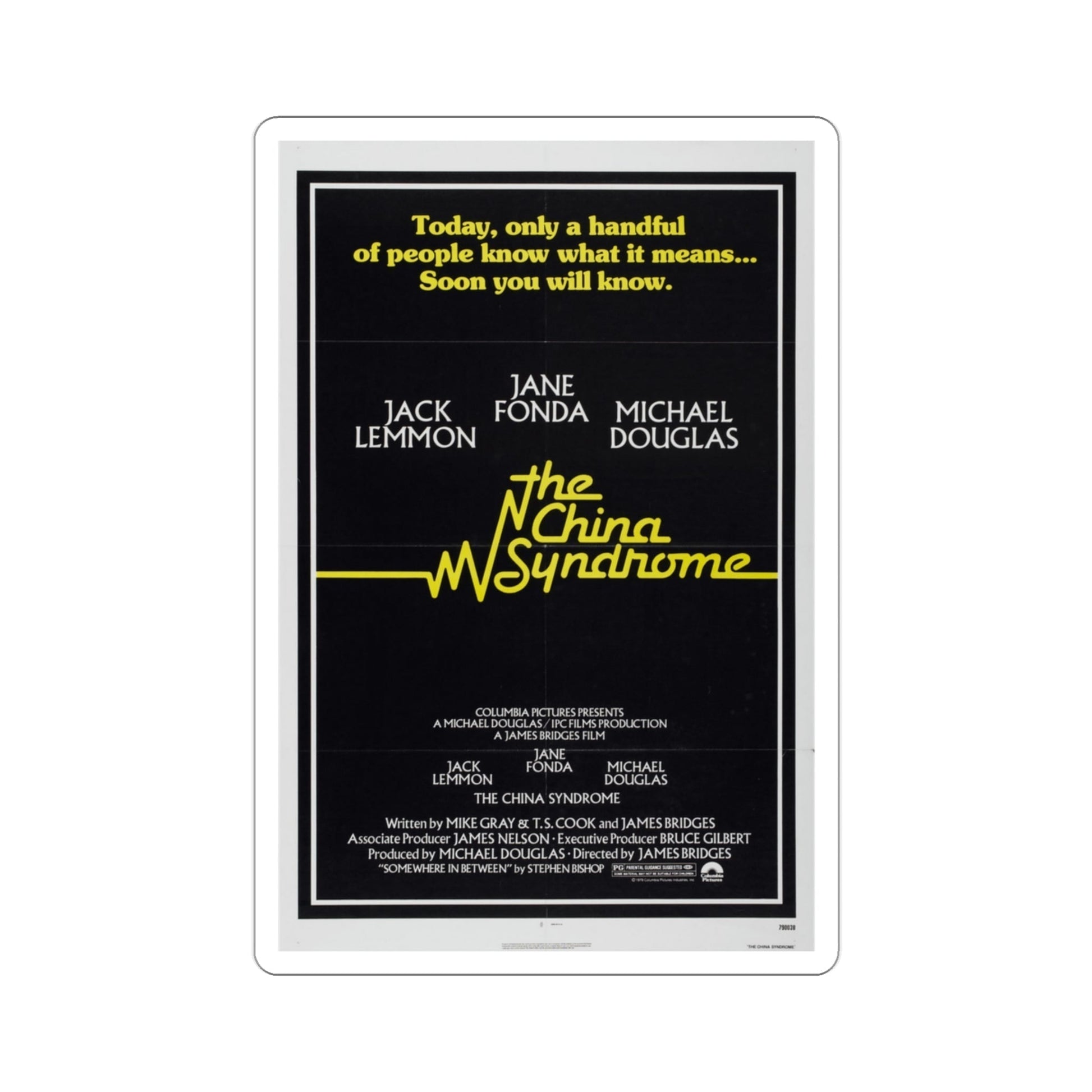 The China Syndrome 1979 Movie Poster STICKER Vinyl Die-Cut Decal-3 Inch-The Sticker Space