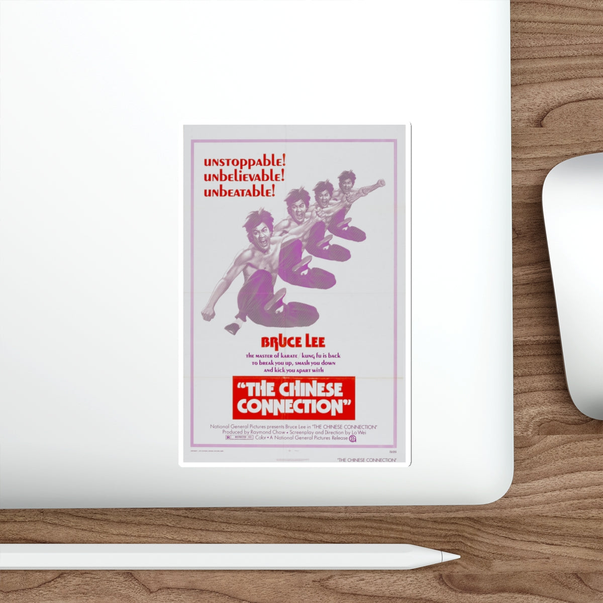 THE CHINESE CONNECTION 1972 Movie Poster STICKER Vinyl Die-Cut Decal-The Sticker Space
