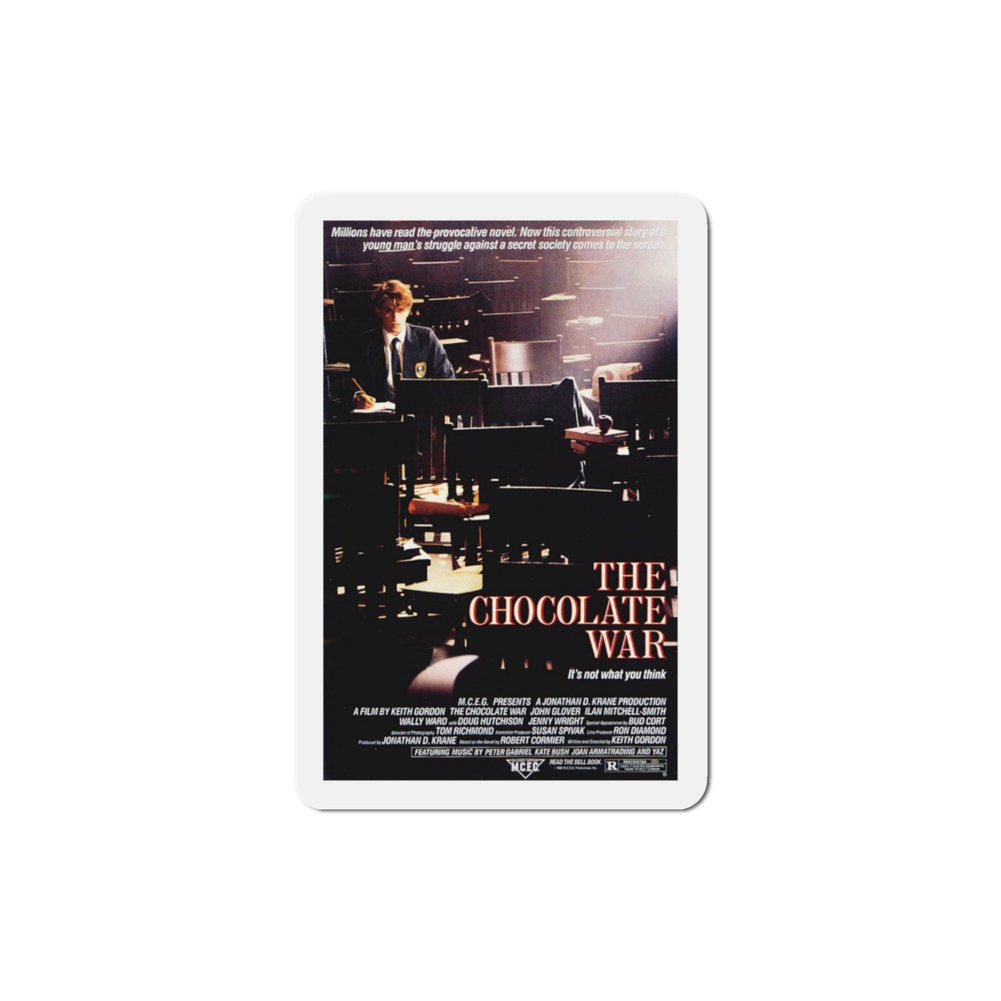 The Chocolate War 1988 Movie Poster Die-Cut Magnet-3" x 3"-The Sticker Space