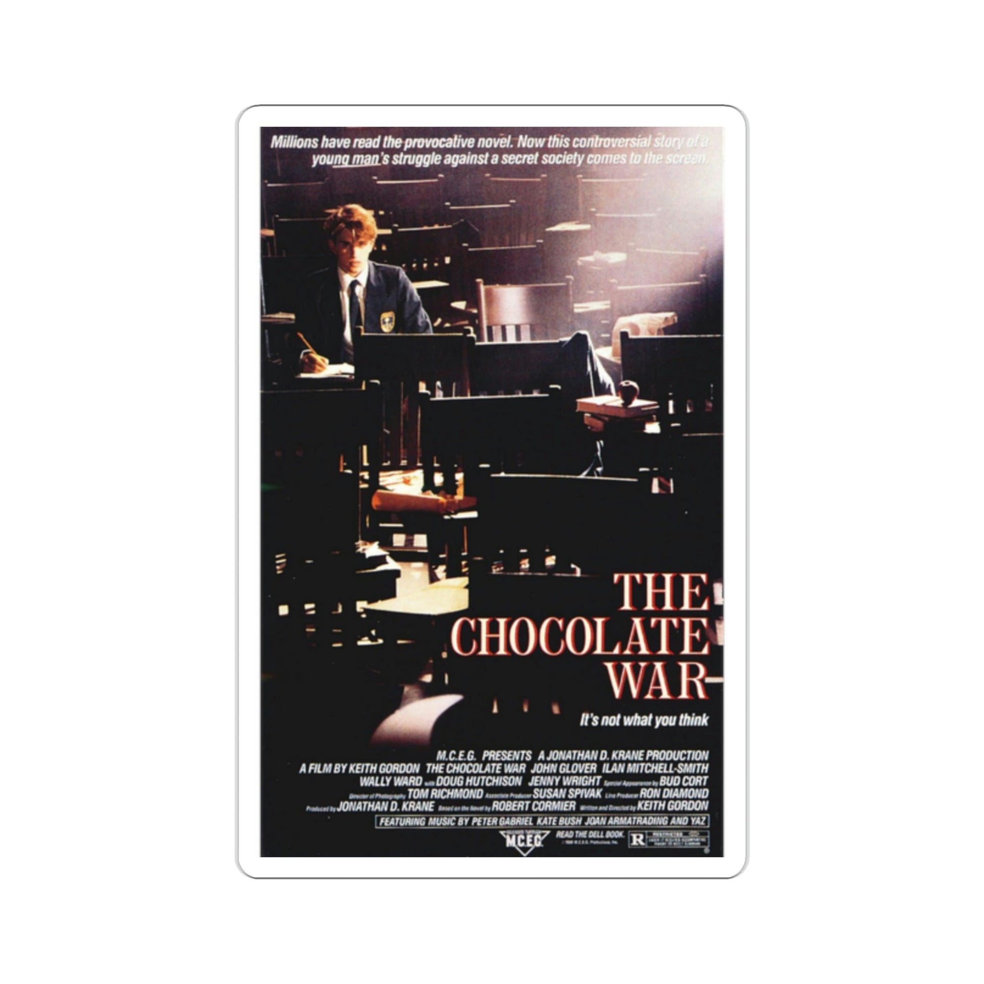 The Chocolate War 1988 Movie Poster STICKER Vinyl Die-Cut Decal-2 Inch-The Sticker Space