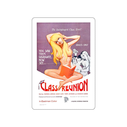 THE CLASS REUNION 1972 Movie Poster STICKER Vinyl Die-Cut Decal-White-The Sticker Space