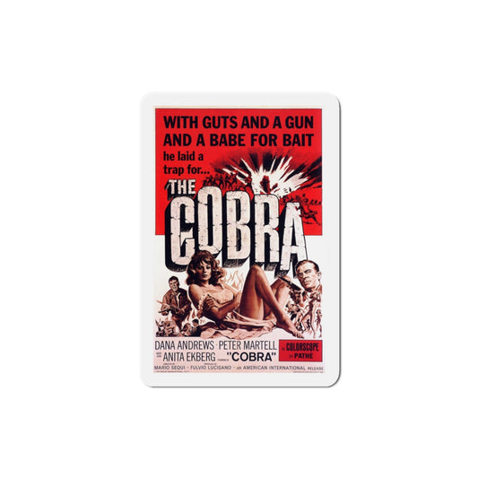 The Cobra 1968 Movie Poster Die-Cut Magnet-3 Inch-The Sticker Space