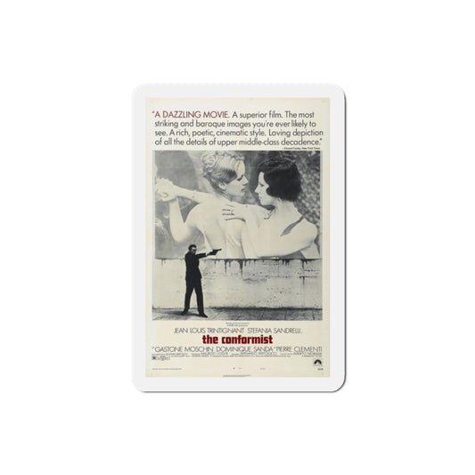 The Conformist 1970 Movie Poster Die-Cut Magnet-2" x 2"-The Sticker Space