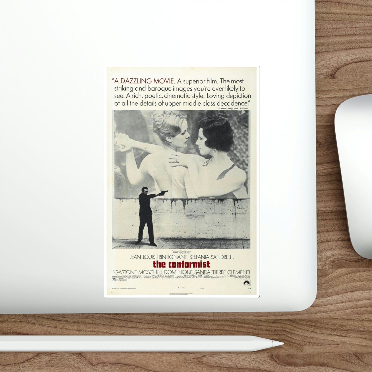The Conformist 1970 Movie Poster STICKER Vinyl Die-Cut Decal-The Sticker Space