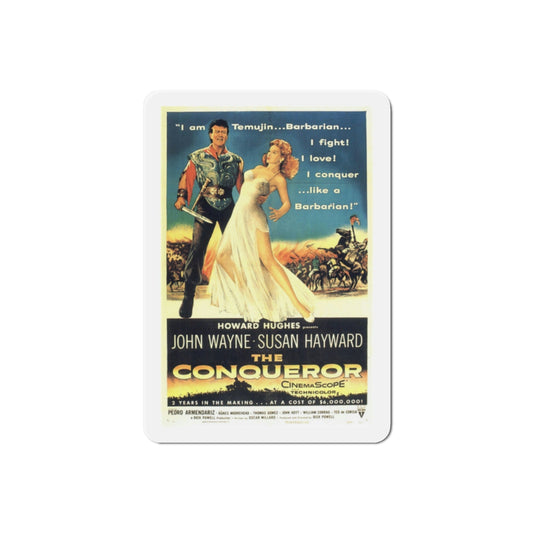 The Conqueror 1956 Movie Poster Die-Cut Magnet-2 Inch-The Sticker Space