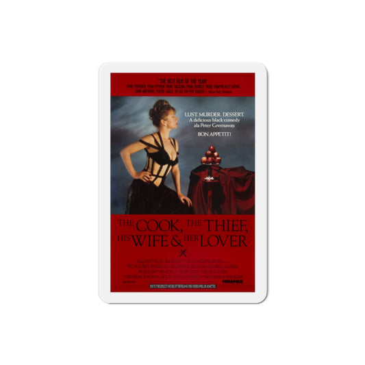 The Cook the Thief His Wife and Her Lover 1990 Movie Poster Die-Cut Magnet-2" x 2"-The Sticker Space