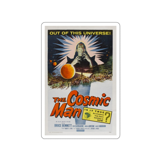THE COSMIC MAN 1959 Movie Poster STICKER Vinyl Die-Cut Decal-White-The Sticker Space