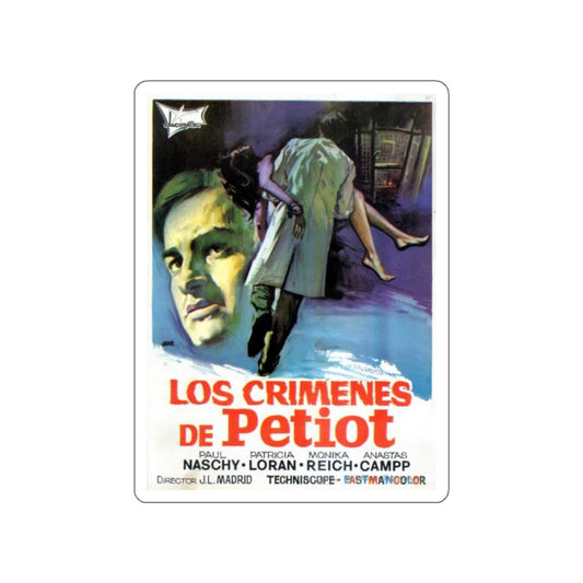 THE CRIMES OF PETIOT 1973 Movie Poster STICKER Vinyl Die-Cut Decal-White-The Sticker Space