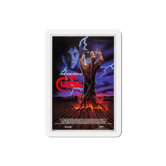 The Curse 1987 Movie Poster Die-Cut Magnet-2" x 2"-The Sticker Space