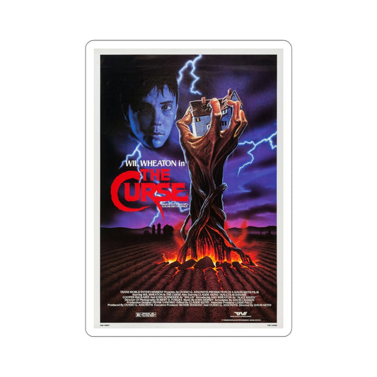 The Curse 1987 Movie Poster STICKER Vinyl Die-Cut Decal-6 Inch-The Sticker Space