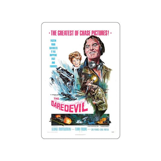 THE DAREDEVIL 1972 Movie Poster STICKER Vinyl Die-Cut Decal-White-The Sticker Space