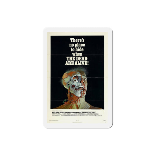 The Dead Are Alive 1972 Movie Poster Die-Cut Magnet-2" x 2"-The Sticker Space