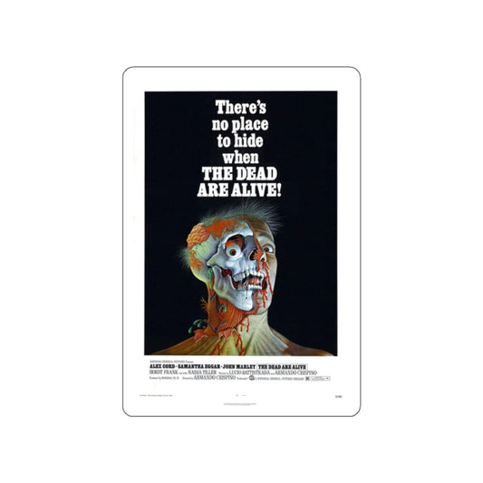 THE DEAD ARE ALIVE 1972 Movie Poster STICKER Vinyl Die-Cut Decal-White-The Sticker Space