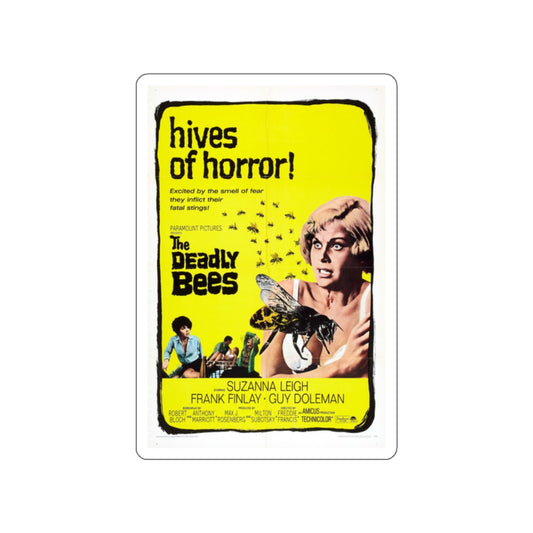 THE DEADLY BEES 1967 Movie Poster STICKER Vinyl Die-Cut Decal-White-The Sticker Space