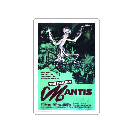 THE DEADLY MANTIS (4) 1957 Movie Poster STICKER Vinyl Die-Cut Decal-White-The Sticker Space