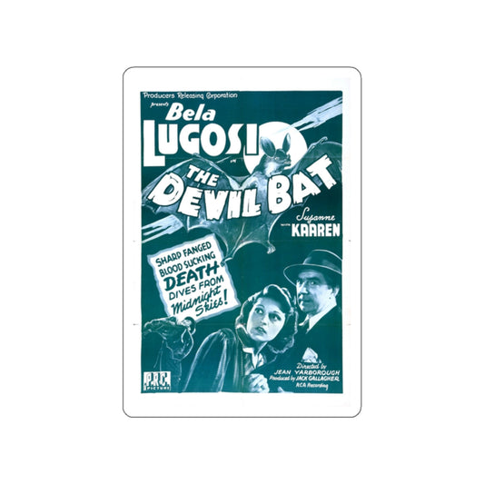 THE DEVIL BAT (2) 1940 Movie Poster STICKER Vinyl Die-Cut Decal-White-The Sticker Space