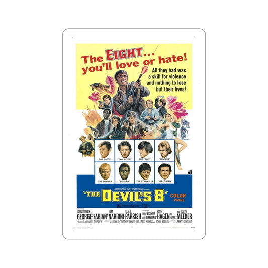 The Devil's 8 1969 Movie Poster STICKER Vinyl Die-Cut Decal-6 Inch-The Sticker Space