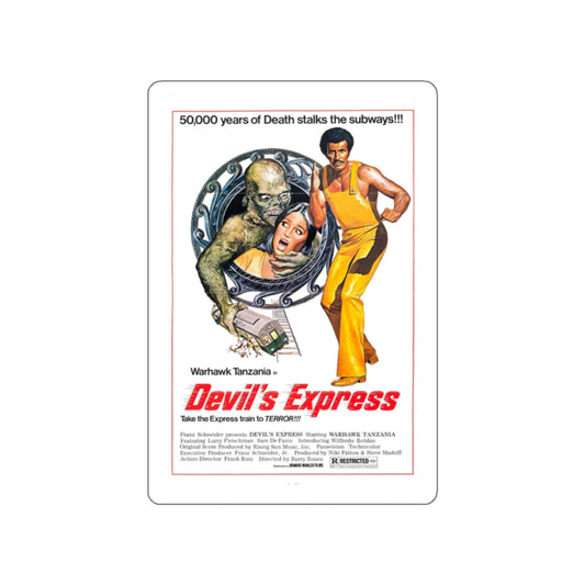 THE DEVIL'S EXPRESS 1976 Movie Poster STICKER Vinyl Die-Cut Decal-White-The Sticker Space