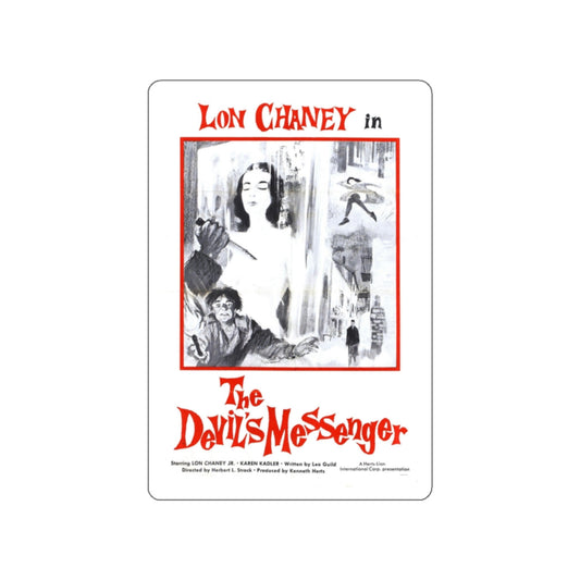 THE DEVIL'S MESSENGER 1961 Movie Poster STICKER Vinyl Die-Cut Decal-White-The Sticker Space