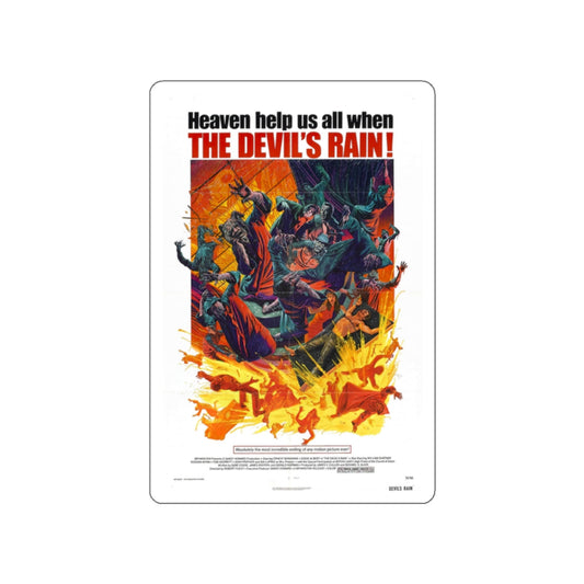 THE DEVIL'S RAIN 1975 Movie Poster STICKER Vinyl Die-Cut Decal-White-The Sticker Space