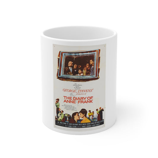 The Diary of Anne Frank 1959 Movie Poster - White Coffee Cup 11oz-11oz-The Sticker Space