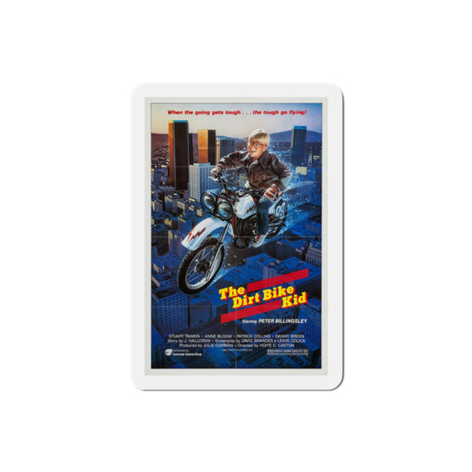 The Dirt Bike Kid 1985 Movie Poster Die-Cut Magnet-2" x 2"-The Sticker Space