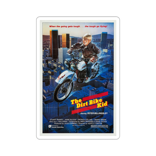 The Dirt Bike Kid 1985 Movie Poster STICKER Vinyl Die-Cut Decal-6 Inch-The Sticker Space
