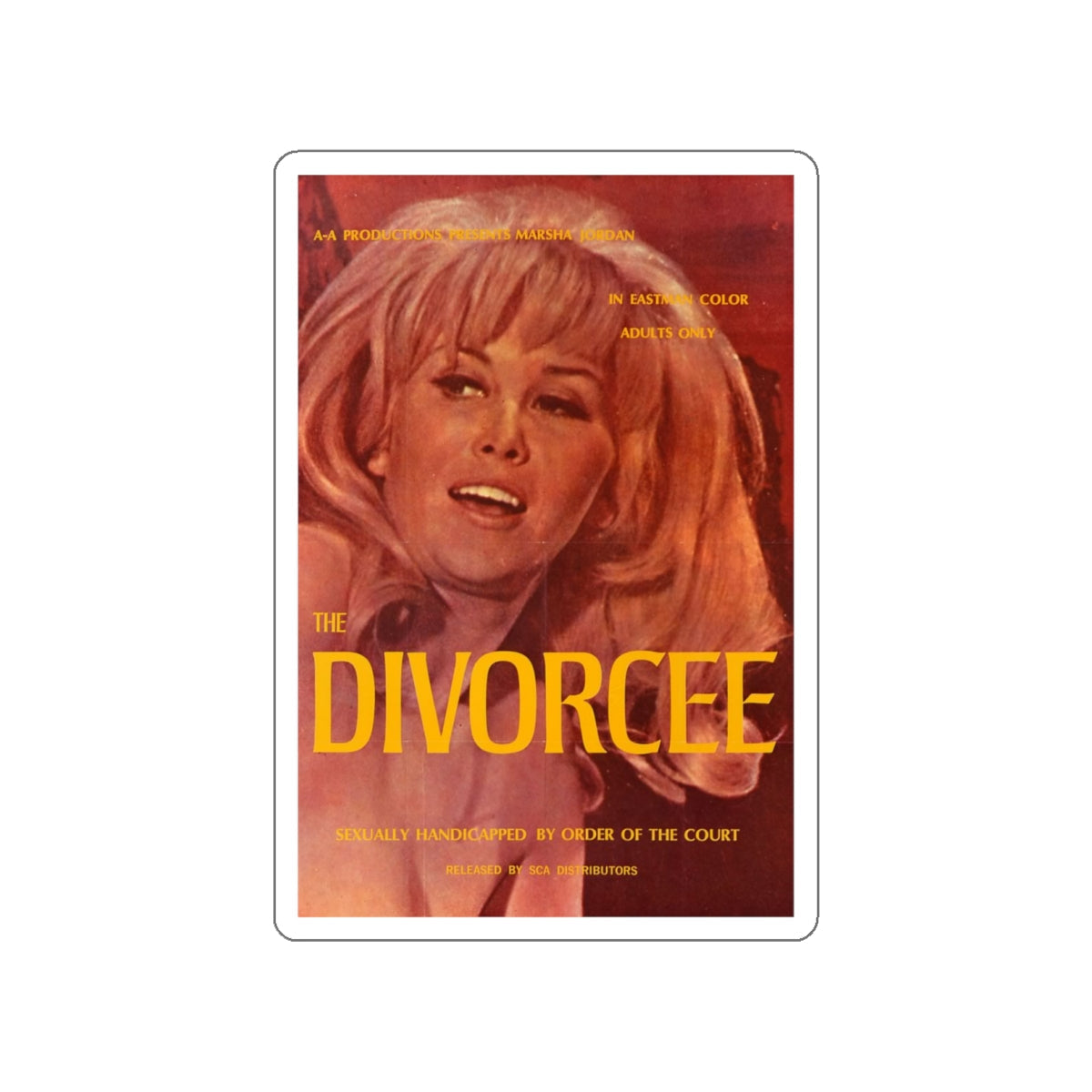 THE DIVORCEE 1930 Movie Poster STICKER Vinyl Die-Cut Decal-White-The Sticker Space