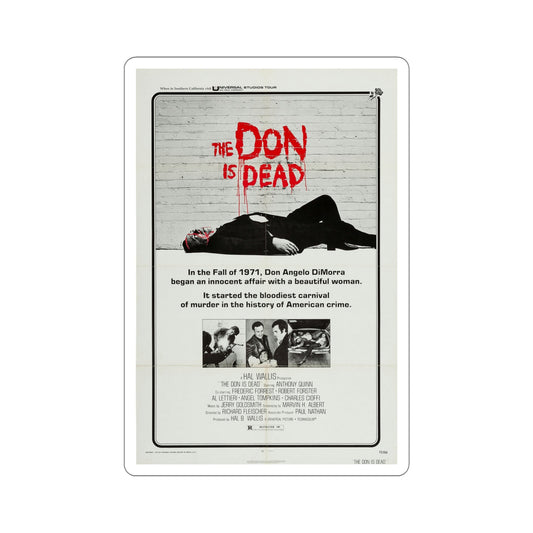 The Don Is Dead 1973 Movie Poster STICKER Vinyl Die-Cut Decal-6 Inch-The Sticker Space