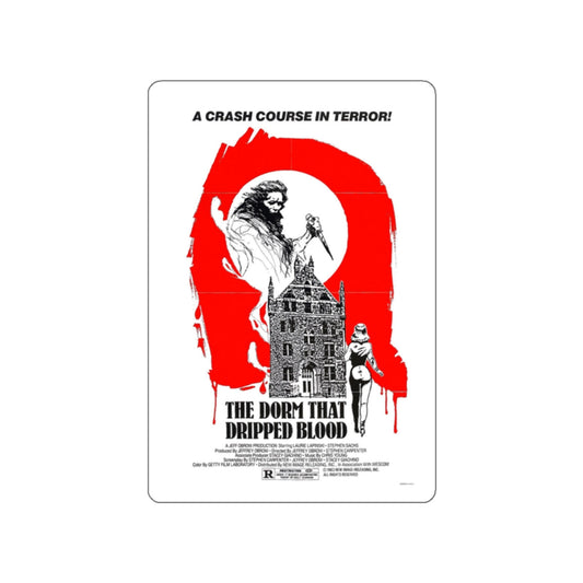 THE DORM THAT DRIPPED BLOOD 1982 Movie Poster STICKER Vinyl Die-Cut Decal-White-The Sticker Space