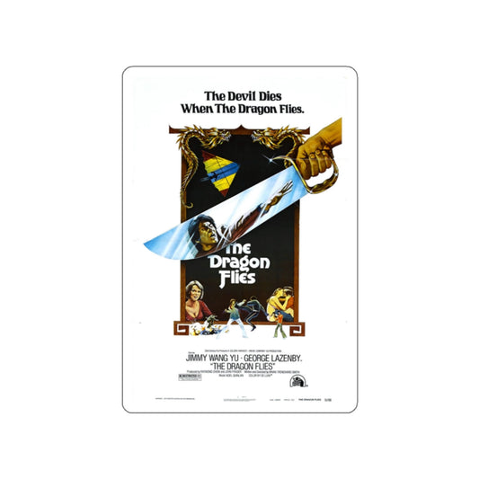 THE DRAGON FLIES (THE MAN FROM HONG KONG) 1975 Movie Poster STICKER Vinyl Die-Cut Decal-White-The Sticker Space